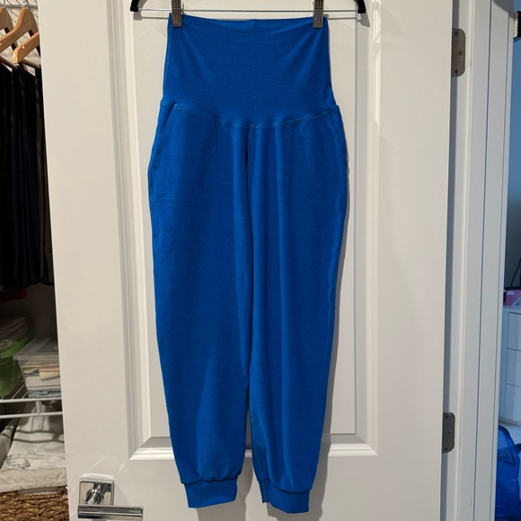 Beyond the Bump Pants - Beyond The Bump By Beyond Yoga Spacedye Maternity Midi Jogger XS Blue w/ Pockets